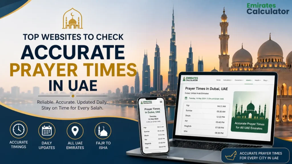 Top Websites to Check Accurate Prayer Times in UAE