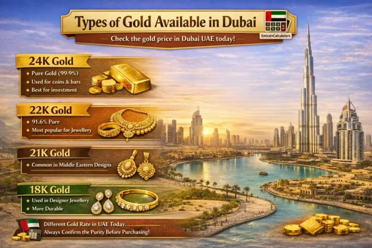 Types of Gold Available in Dubai