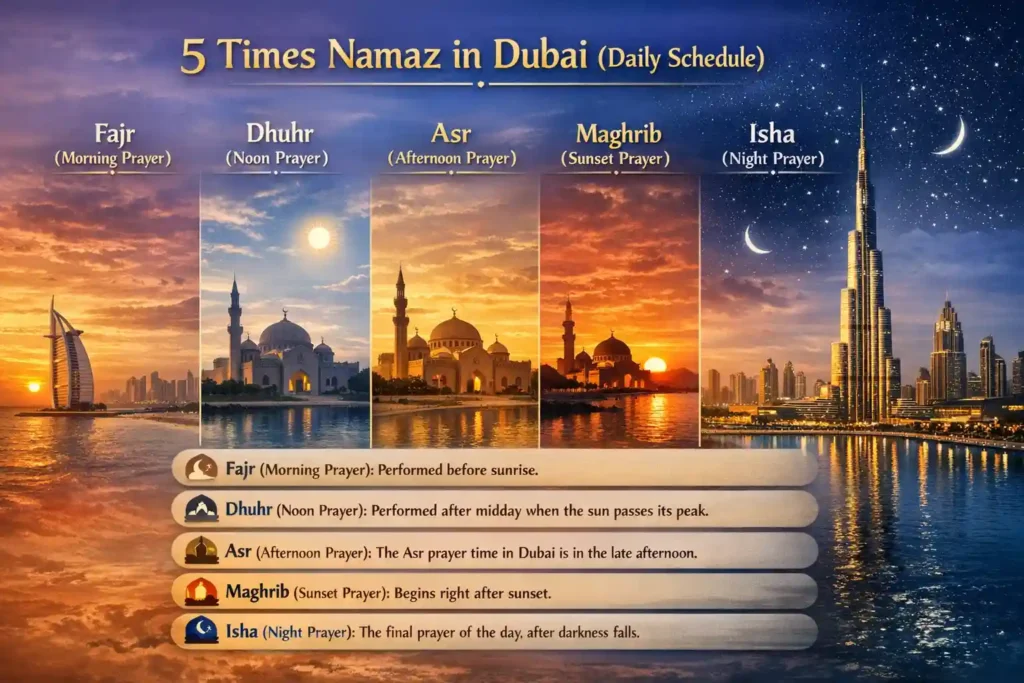 5 Times Namaz in Dubai