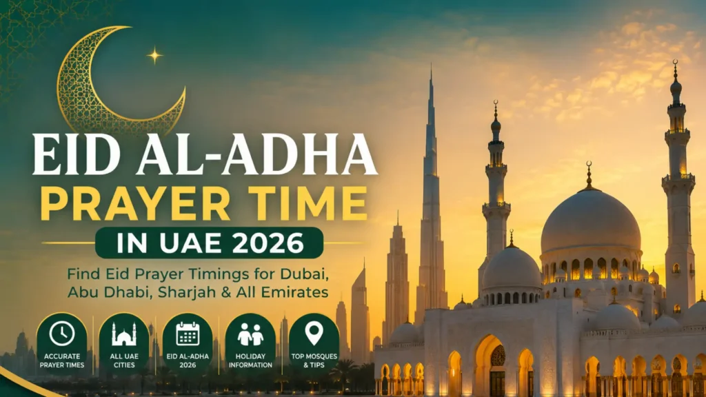 Eid Al-Adha Prayer Time in UAE 2026